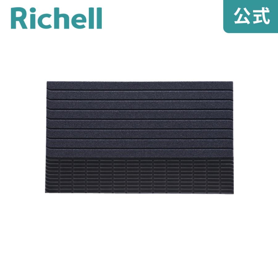 ドアマット 玄関スクエアマットS ストライプ柄 リッチェル 75×45cm 玄関マット 屋外 屋内 給水 泥落とし 滑り止め | リッチェル