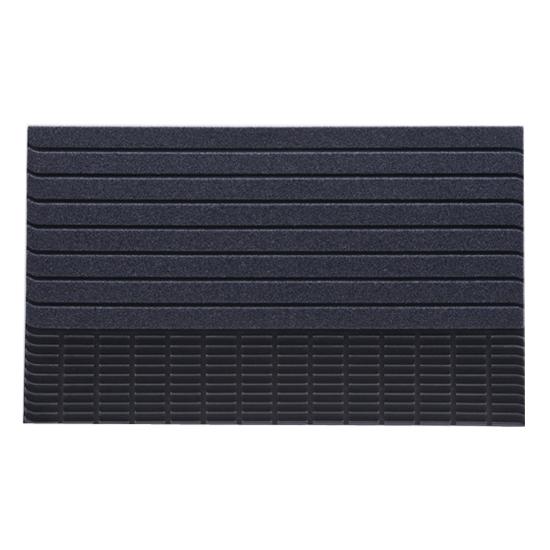 ドアマット 玄関スクエアマットS ストライプ柄 リッチェル 75×45cm 玄関マット 屋外 屋内 給水 泥落とし 滑り止め | リッチェル | 01