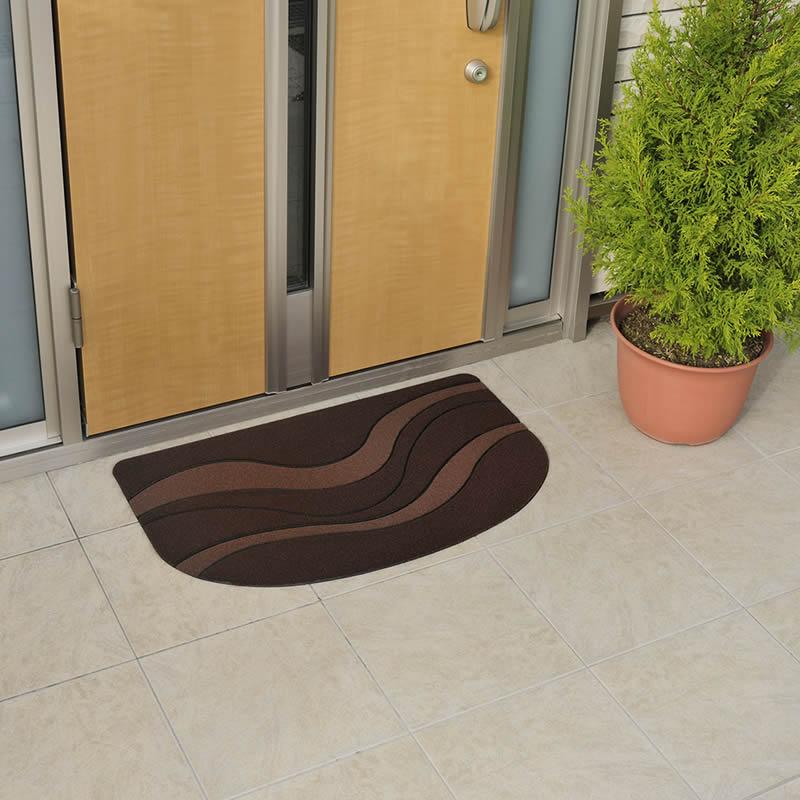 ドアマット 玄関マット M カーム柄 リッチェル 88×59cm 玄関マット 屋外 屋内 給水 泥落とし 滑り止め | リッチェル | 02