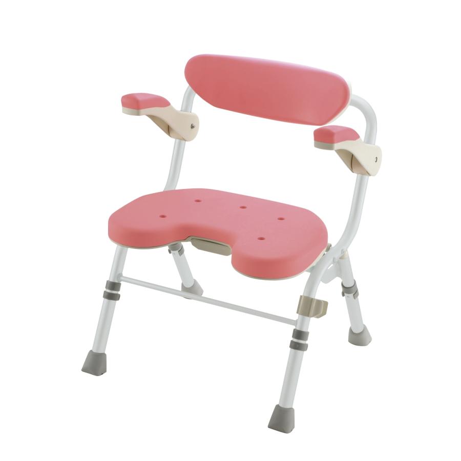 折りたたみシャワーチェア U型 肘掛付 リッチェル Richell 介護 用 品 シャワー チェア ー 風呂 椅子 公式 | リッチェル | 01