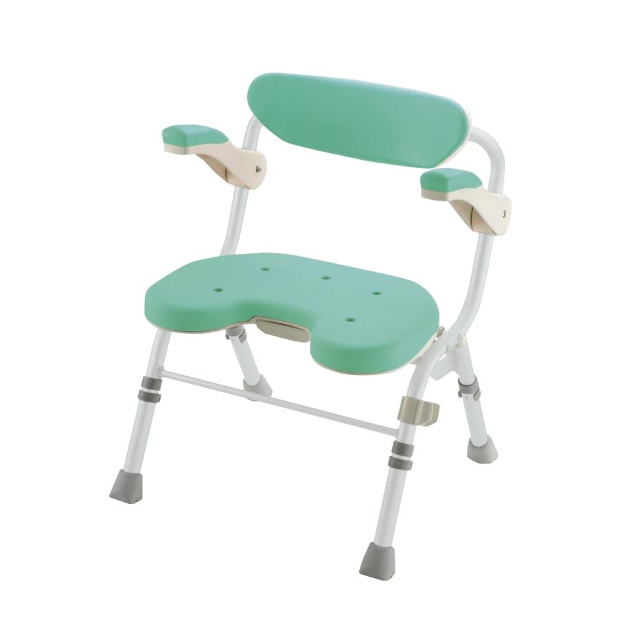 折りたたみシャワーチェア U型 肘掛付 リッチェル Richell 介護 用 品 シャワー チェア ー 風呂 椅子 公式 | リッチェル | 03