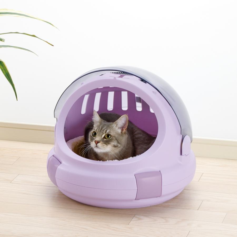猫 キャリーバッグ コロル おでかけネコベッド S ケース  防災 避難 ハウス ドーム 持ち運び リッチェル | リッチェル | 03