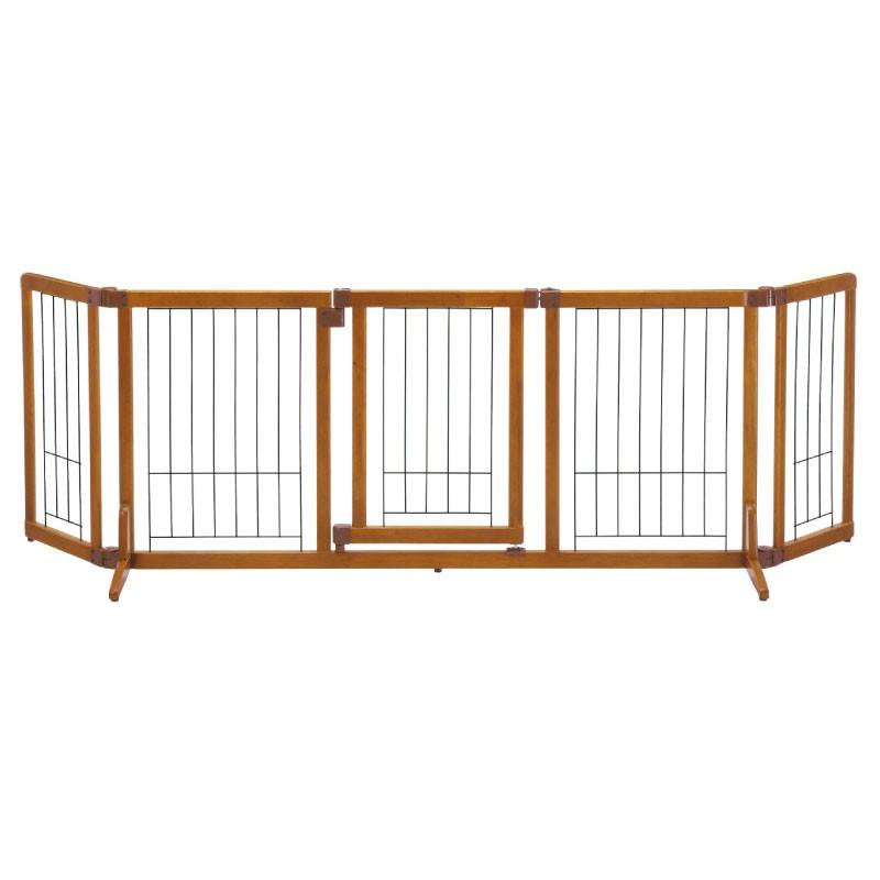 ペット用 木製おくだけドア付ゲート L 犬用 柵 置くだけ フェンス 室内 リッチェル 公式 | リッチェル | 01