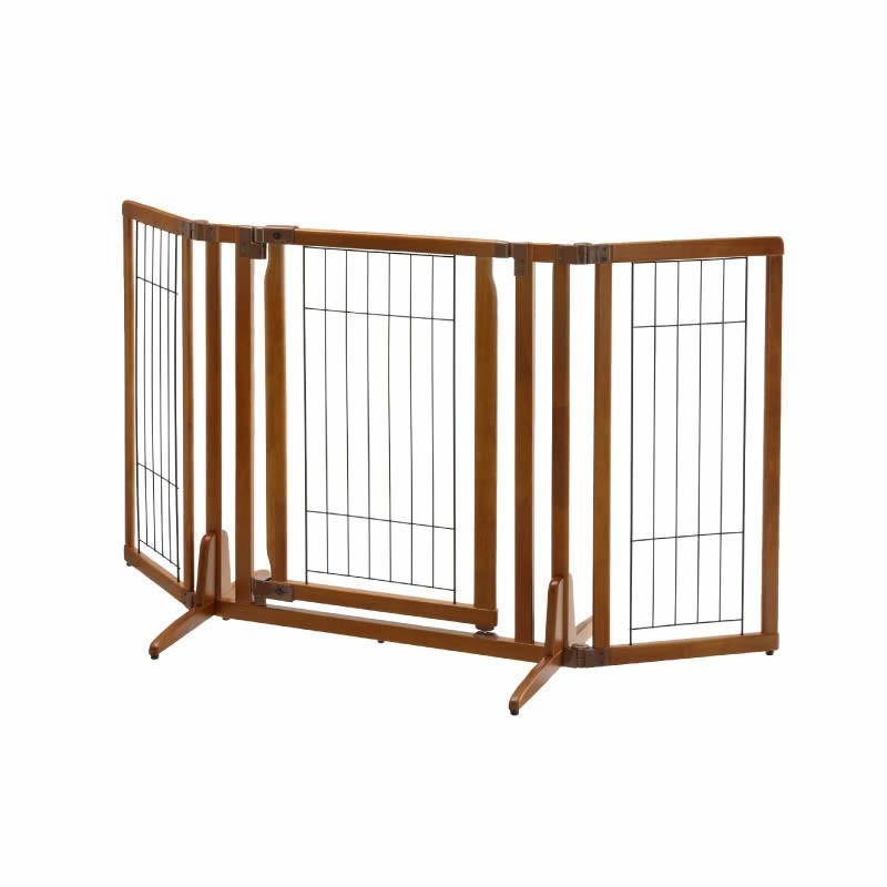 ペット ゲート 木製おくだけドア付ペットゲートH レギュラー 柵 フェンス 室内 犬 置くだけ リッチェル | リッチェル | 01