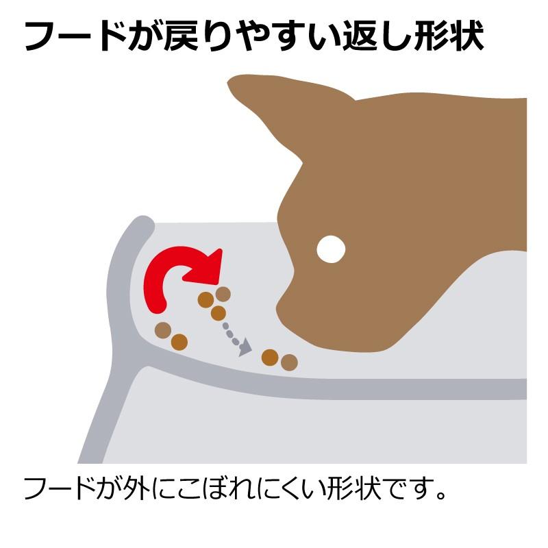 フードボウル 犬 こぼれにくい 脚付ドッグディッシュ S 食器 餌入れ 犬用 ごはん台 ご飯皿 リッチェル | リッチェル | 03