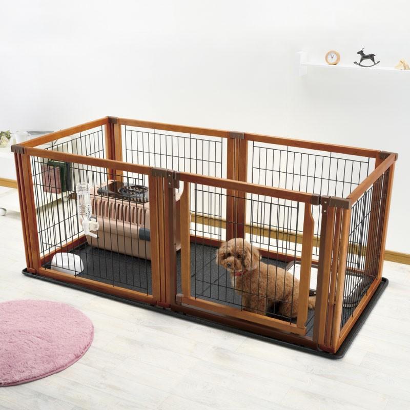 ペットサークル ペット用 木製3WAYサークル 6面90H ペットゲート 犬用 フェンス  室内 犬 リッチェル | リッチェル | 02