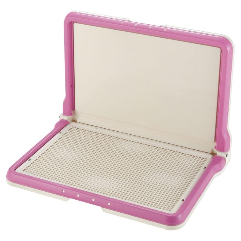 犬トイレ トレー しつけ用ステップ L型トレー ワイド リッチェル しつけ ペット用トイレ 犬用 マット | リッチェル | 02