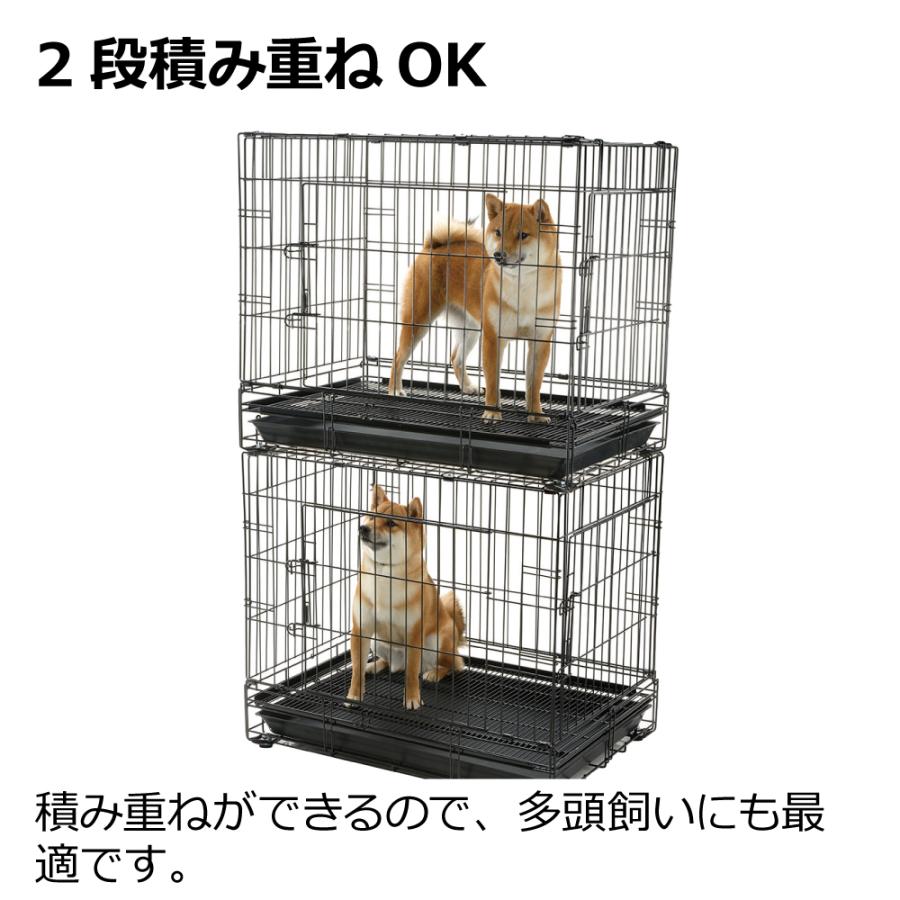 ペットケージ 折りたたみ プロフェッショナルペットケージ XL  犬 ドライブ 防災グッズ リッチェル | リッチェル | 05