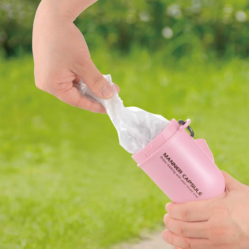 犬 マナー ポーチ おでかけマナーカプセル うんち ウンチ 処理 ウンチ入れ 防災グッズ ペット リッチェル | リッチェル | 06