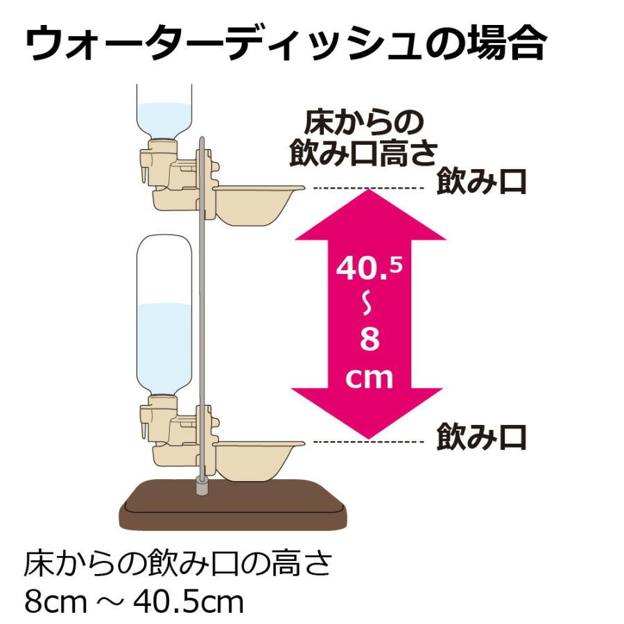 犬 水飲み Nウォータースタンド リッチェル 公式 猫 高さ調節 給水 器 ボトルスタンド ペット用 おしゃれ | リッチェル | 05