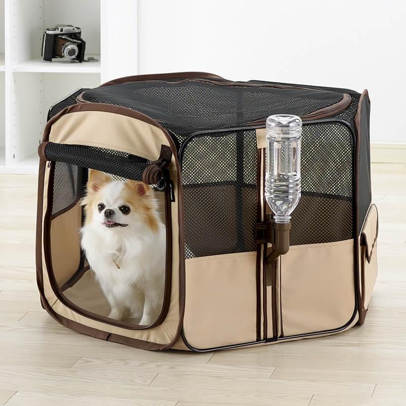 犬 ケージ たためるペットサークル 75-75 ゲージ 防災グッズ おしゃれ 室内 折りたたみ リッチェル | リッチェル | 03