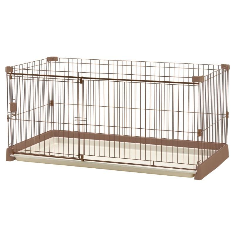 犬 ケージ ペット用 お掃除簡単サークル 150-80 おしゃれ ゲージ  犬サークル 犬ケージ 室内 リッチェル | リッチェル | 01