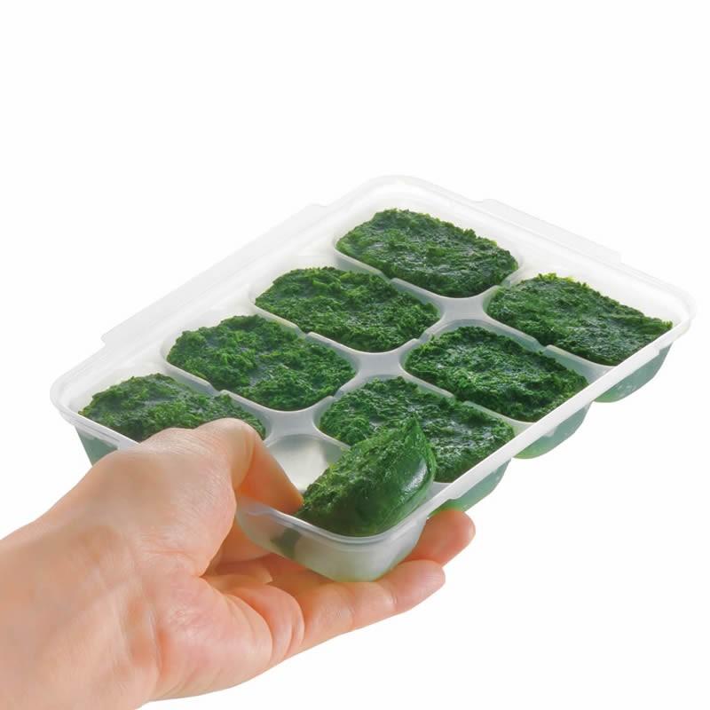 【配送区分K1】保存容器 離乳食 わけわけフリージング ブロックトレーR 25 リッチェル 冷凍 収納 小分け 電子レンジ | リッチェル | 04