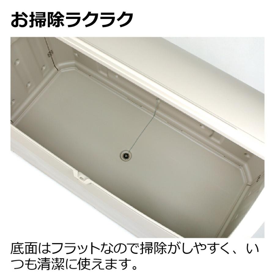 ゴミ箱 屋外 ワイドペールST 1200 キャスター付き 大型 ステーション 収納 ボックス コンテナ リッチェル | リッチェル | 05