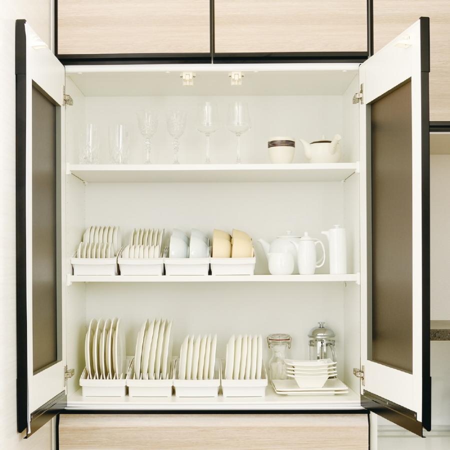 キッチン 収納 トトノ 棚置き用 ディッシュスタンドR ミニ リッチェル キッチン収納ケース 食器収納ケース お皿立て | リッチェル | 06