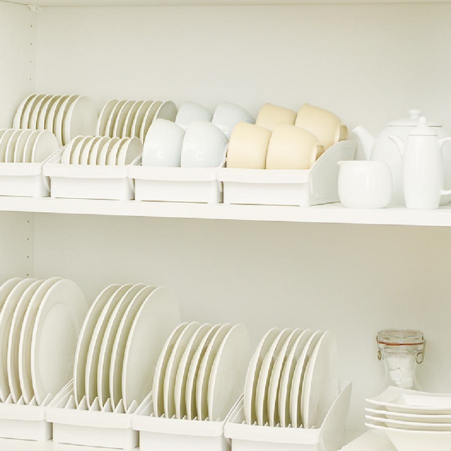 キッチン 収納 トトノ 棚置き用 ディッシュスタンドR レギュラー リッチェル キッチン収納ケース 食器収納ケース お皿立て | リッチェル | 05