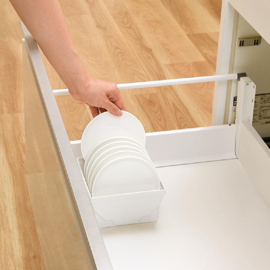 キッチン 収納 トトノ 引き出し用 ディッシュスタンドR ミニ リッチェル キッチン収納ケース 食器収納ケース お皿立て | リッチェル | 04