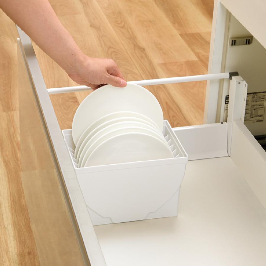 キッチン 収納 トトノ 引き出し用 ディッシュスタンドR レギュラー リッチェル キッチン収納ケース 食器収納ケース お皿立て | リッチェル | 04