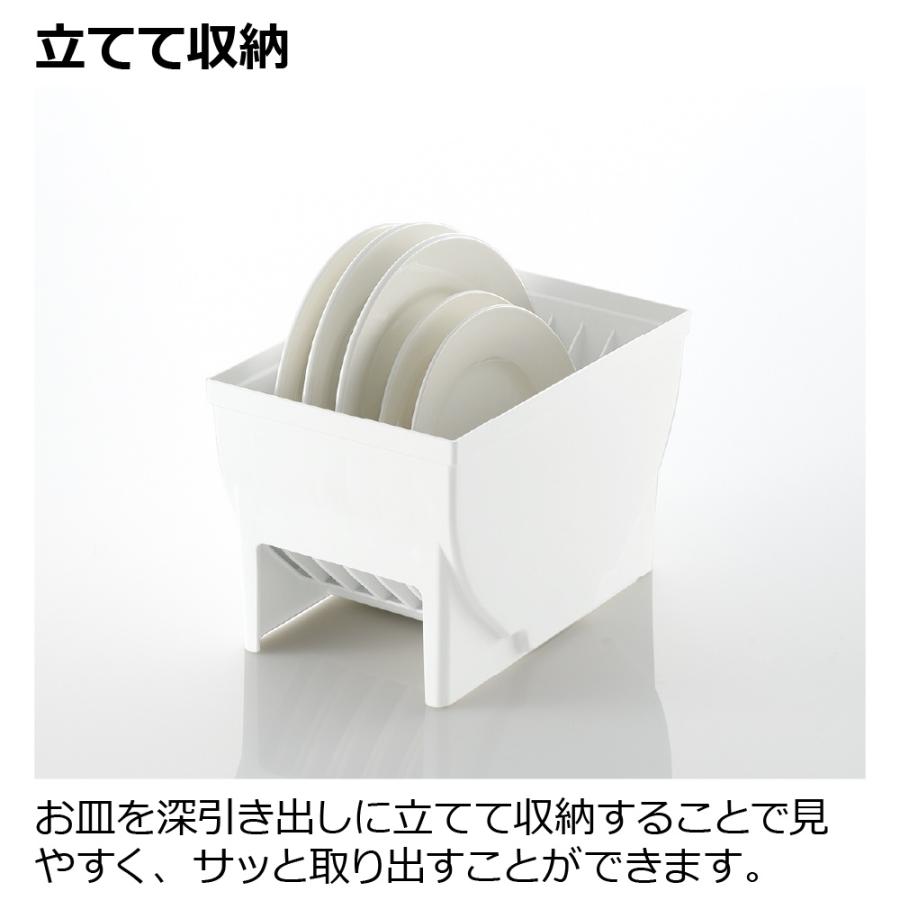 キッチン 収納 トトノ 引き出し用 ディッシュスタンドR レギュラー リッチェル キッチン収納ケース 食器収納ケース お皿立て | リッチェル | 05