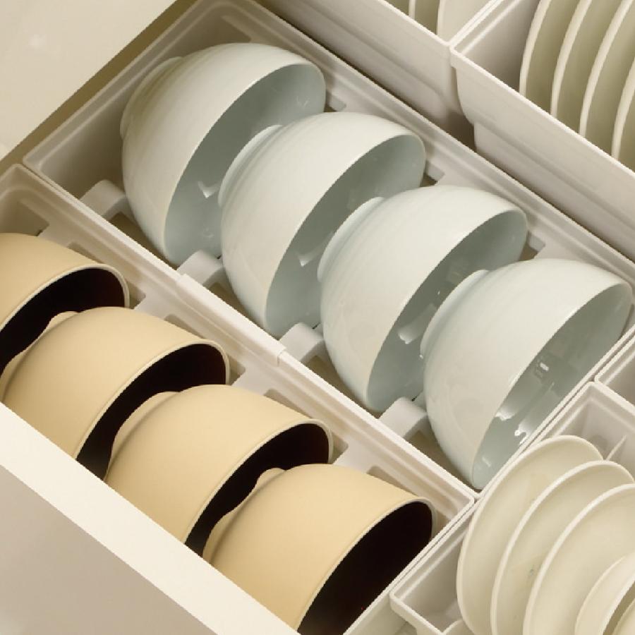 キッチン 収納 トトノ 引き出し用 お椀スタンドR リッチェル キッチン収納ケース 食器収納ケース お椀立て | リッチェル | 03