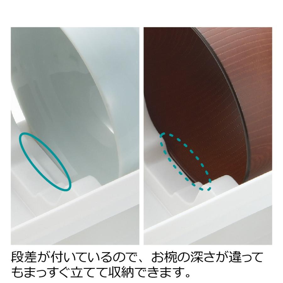 キッチン 収納 トトノ 引き出し用 お椀スタンドR リッチェル キッチン収納ケース 食器収納ケース お椀立て | リッチェル | 06