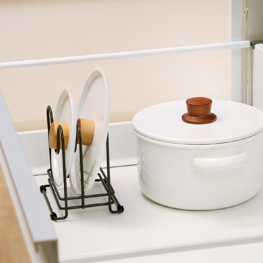 キッチン 収納 トトノ 引き出し用 鍋ふたスタンドR リッチェル キッチン収納ケース 鍋ふた立て | リッチェル | 04