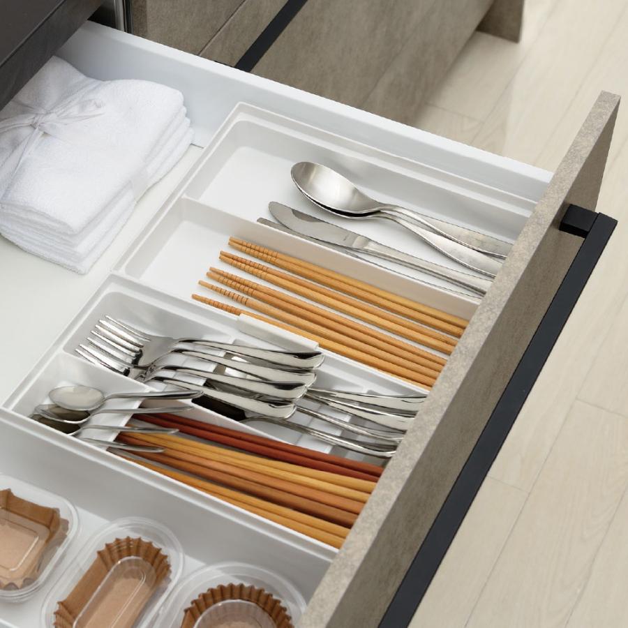 キッチン 収納 トトノ 引き出し用 カトラリーポケットR ワイド リッチェル キッチン収納ケース お箸収納ケース | リッチェル | 02