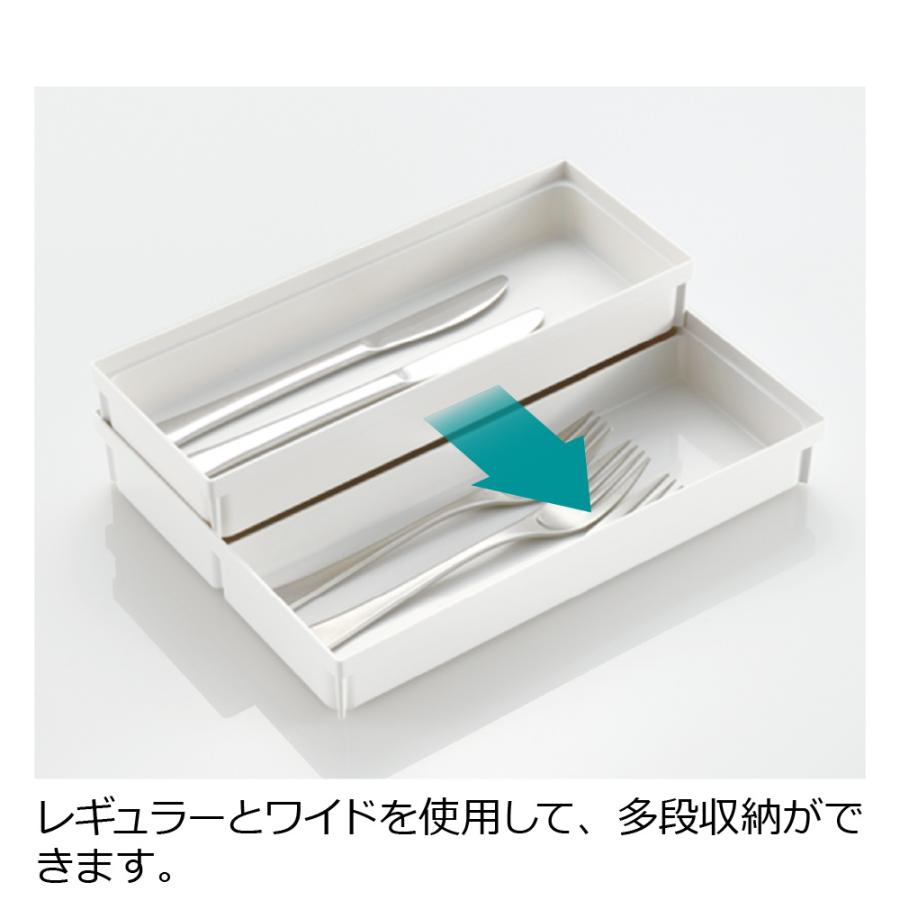 キッチン 収納 トトノ 引き出し用 カトラリーポケットR ワイド リッチェル キッチン収納ケース お箸収納ケース | リッチェル | 06