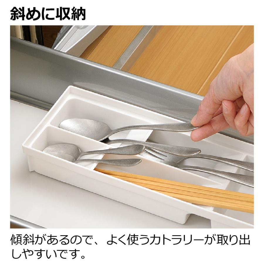 キッチン 収納 トトノ 引き出し用 カトラリースタンドR レギュラー リッチェル キッチン収納ケース お箸収納ケース | リッチェル | 04
