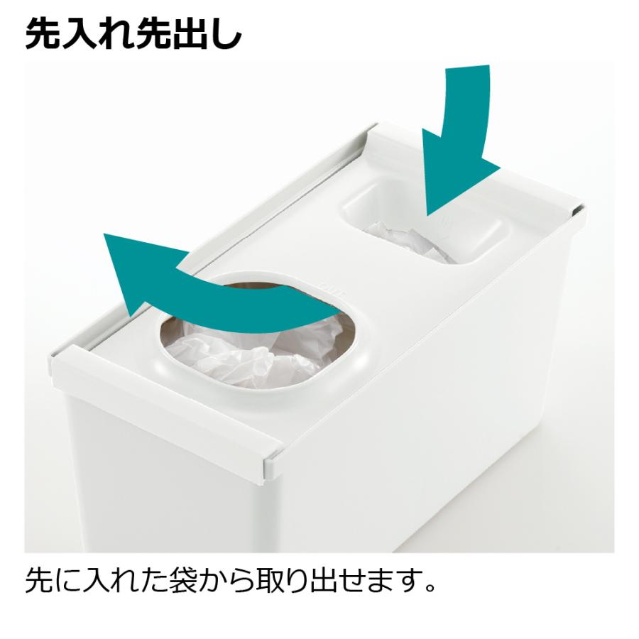 キッチン 収納 トトノ 引き出し用 レジ袋収納ボックスR リッチェル キッチン収納ケース レジ袋収納ケース | リッチェル | 06