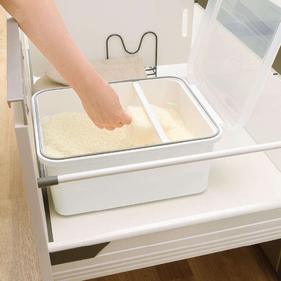 キッチン 収納 トトノ 引き出し用 米びつR 5kg リッチェル キッチン収納ケース お米収納ケース | リッチェル | 03