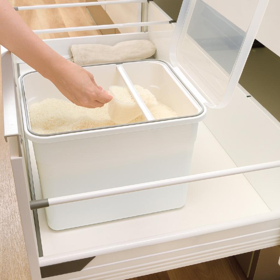 キッチン 収納 トトノ 引き出し用 米びつR 10kg リッチェル キッチン収納ケース お米収納ケース | リッチェル | 03