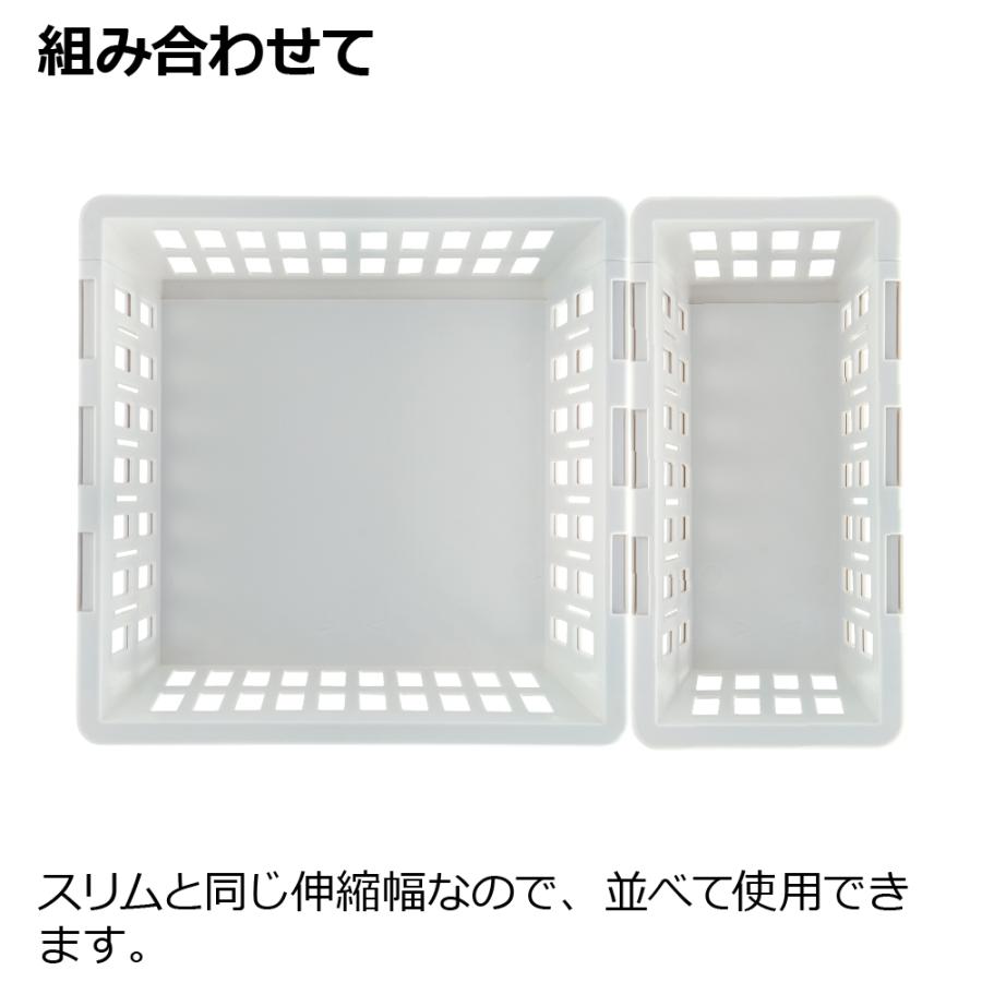 キッチン 収納 トトノ 野菜・冷凍室用 伸縮ストッカー深型 レギュラー リッチェル キッチン収納ケース 野菜収納ケース | リッチェル | 08