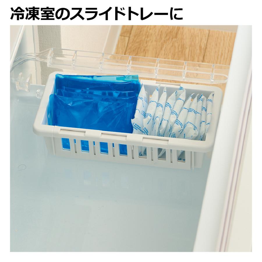 キッチン 収納 トトノ 野菜・冷凍室用 伸縮ストッカー浅型 スリム リッチェル キッチン収納ケース 野菜収納ケース | リッチェル | 04