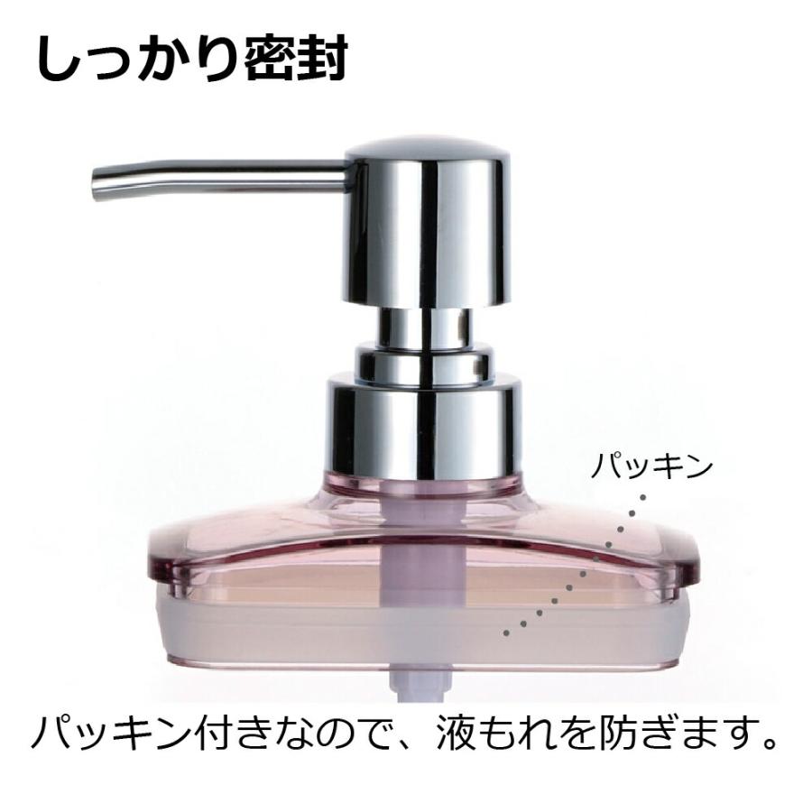 リュクレ ディスペンサー ポンプ式 容器 シャンプーボトル シャンプー  入れ ハンドソープ 食器用洗剤 おしゃれ リッチェル | リッチェル | 06