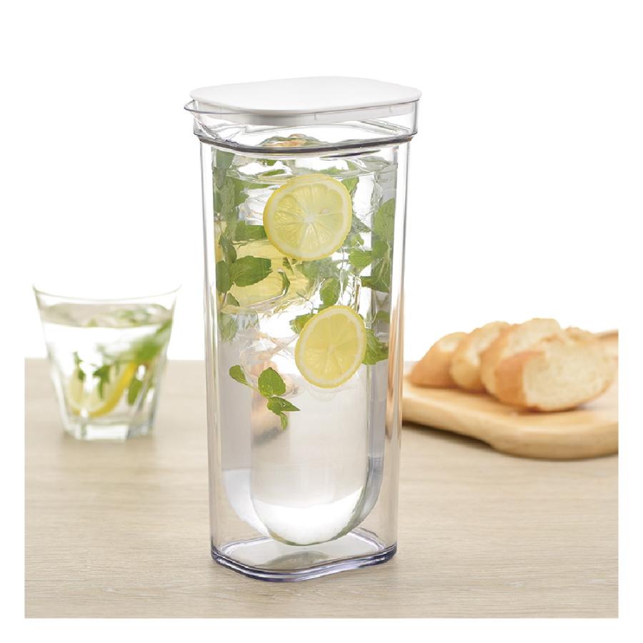 ダブルウォールカラフェ 1L 水差し ピッチャー 冷水筒 ジャグ 麦茶ポット 透明 食洗機OK リッチェル Richell 公式ショップ | リッチェル | 07