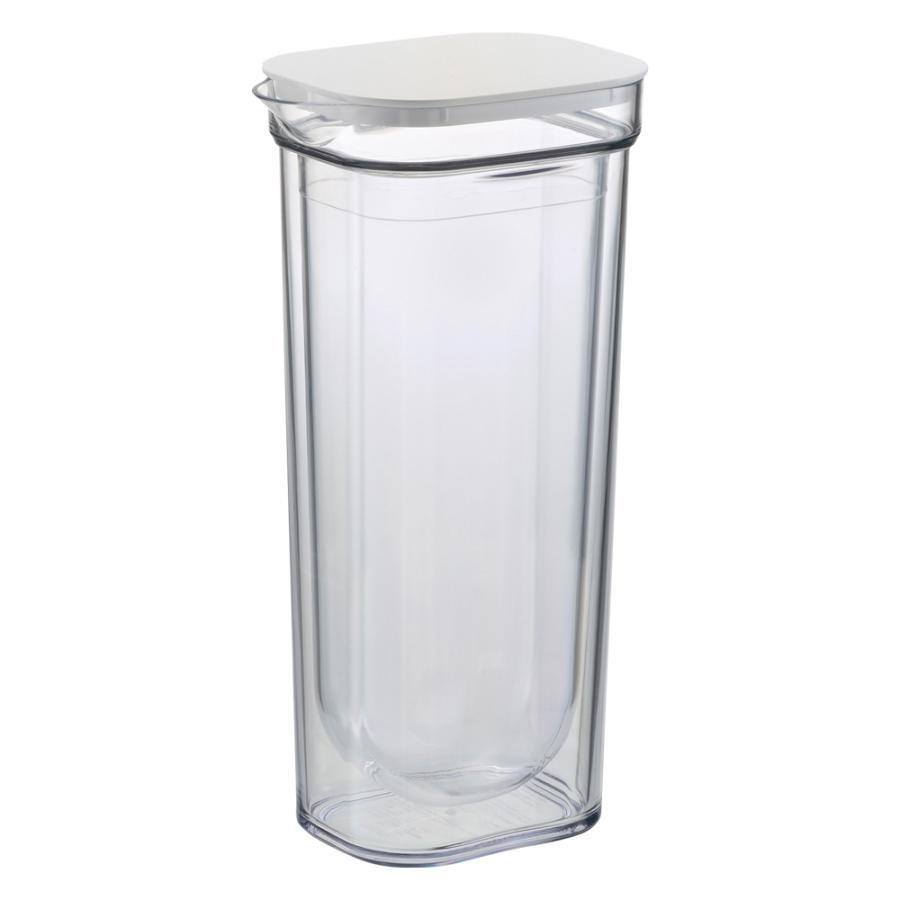 ダブルウォールカラフェ 1L 水差し ピッチャー 冷水筒 ジャグ 麦茶ポット 透明 食洗機OK リッチェル Richell 公式ショップ | リッチェル | 08