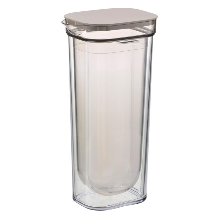 ダブルウォールカラフェ 1L 水差し ピッチャー 冷水筒 ジャグ 麦茶ポット 透明 食洗機OK リッチェル Richell 公式ショップ | リッチェル | 09