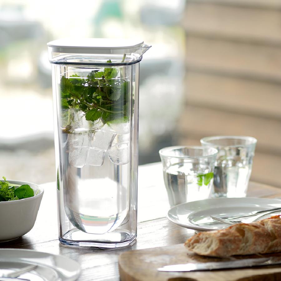 ダブルウォールカラフェ 1L 水差し ピッチャー 冷水筒 ジャグ 麦茶ポット 透明 食洗機OK リッチェル Richell 公式ショップ | リッチェル | 06