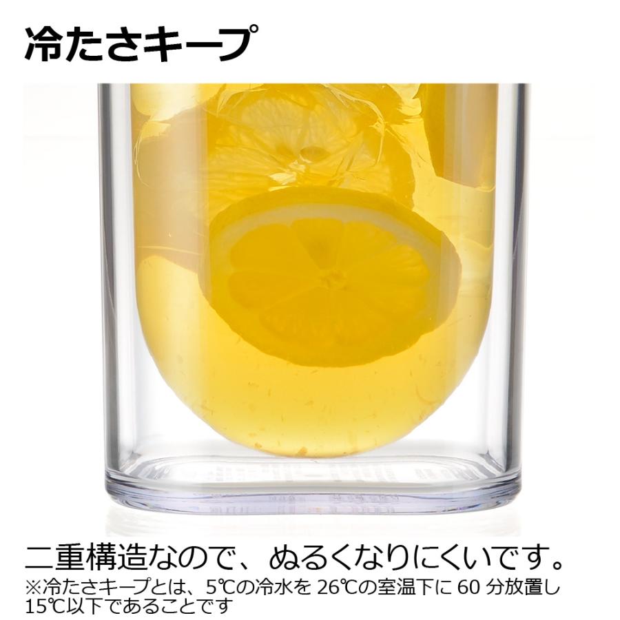 ダブルウォールカラフェ 1L 水差し ピッチャー 冷水筒 ジャグ 麦茶ポット 透明 食洗機OK リッチェル Richell 公式ショップ | リッチェル | 02