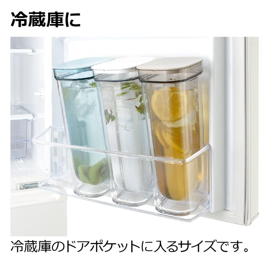 ダブルウォールカラフェ 1L 水差し ピッチャー 冷水筒 ジャグ 麦茶ポット 透明 食洗機OK リッチェル Richell 公式ショップ | リッチェル | 05
