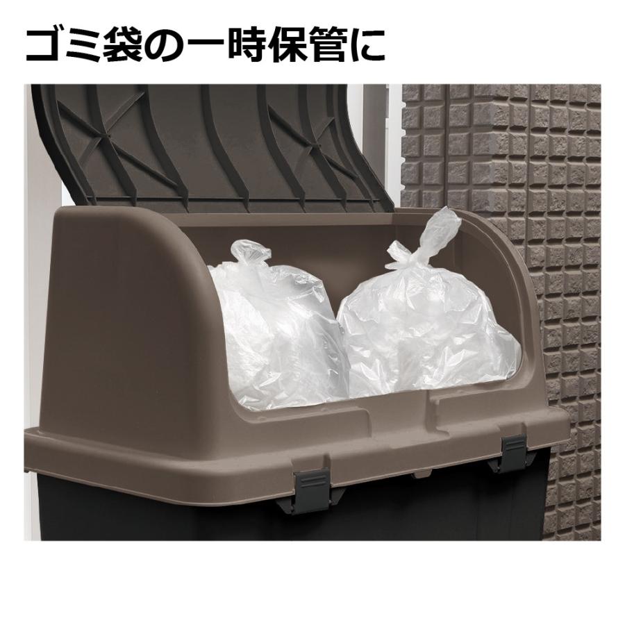 ゴミ箱 屋外 大容量 屋外ストッカー R220(3P) リッチェル 220L 大型 ダストボックス 分部 収納庫 保管庫 | リッチェル | 02