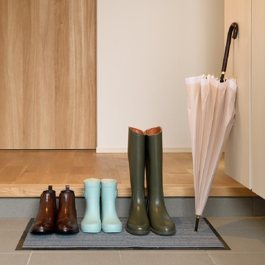 ドアマット 玄関吸水マット S ボーダー柄 リッチェル 75×45cm 玄関マット 屋外 屋内 給水 泥落とし 滑り止め | リッチェル | 03