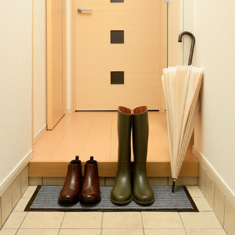 ドアマット 玄関吸水マット スリム ボーダー柄 リッチェル 70×30cm 玄関マット 屋外 屋内 給水 泥落とし 滑り止め | リッチェル | 03