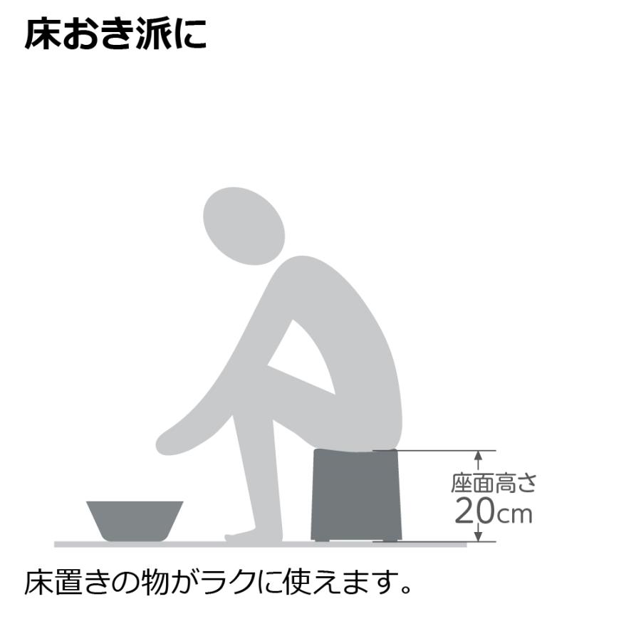 風呂椅子 カラリ バススツール 20H リッチェル 風呂イス 風呂いす バスチェア バススツール お風呂の椅子 | リッチェル | 10