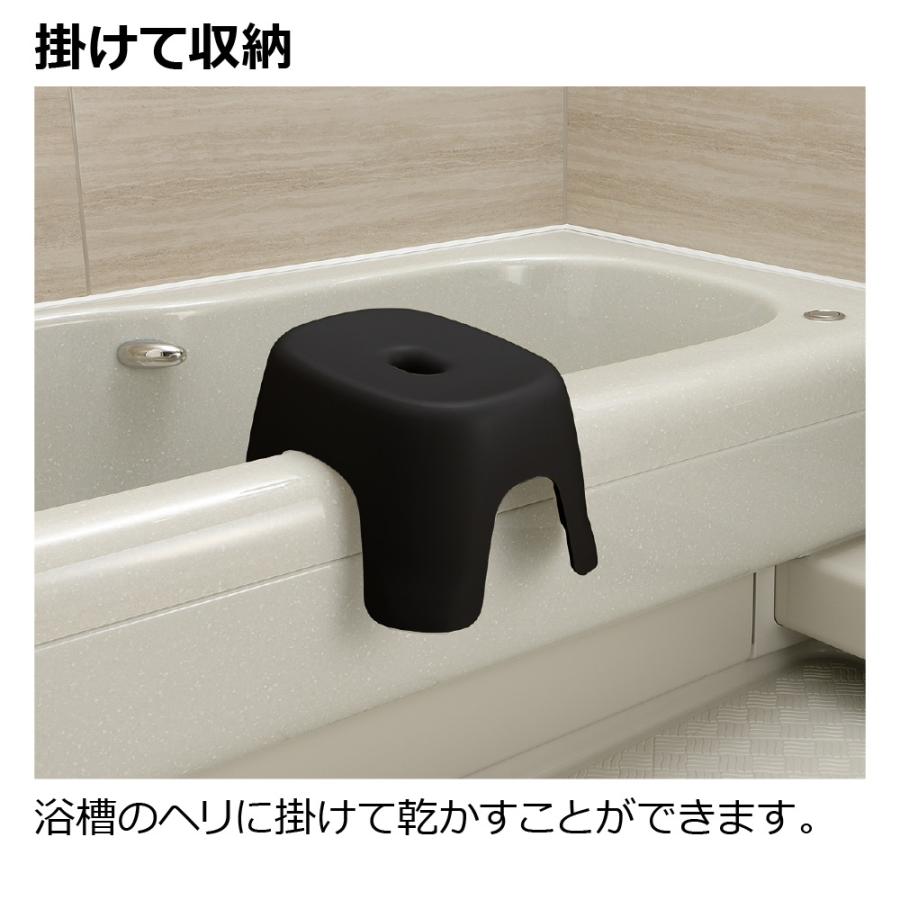 風呂 椅子 ハユール 腰かけ TL ブラック バス チェア おしゃれ  イス カビ 防止 日本製 リッチェル  公式 | リッチェル | 06