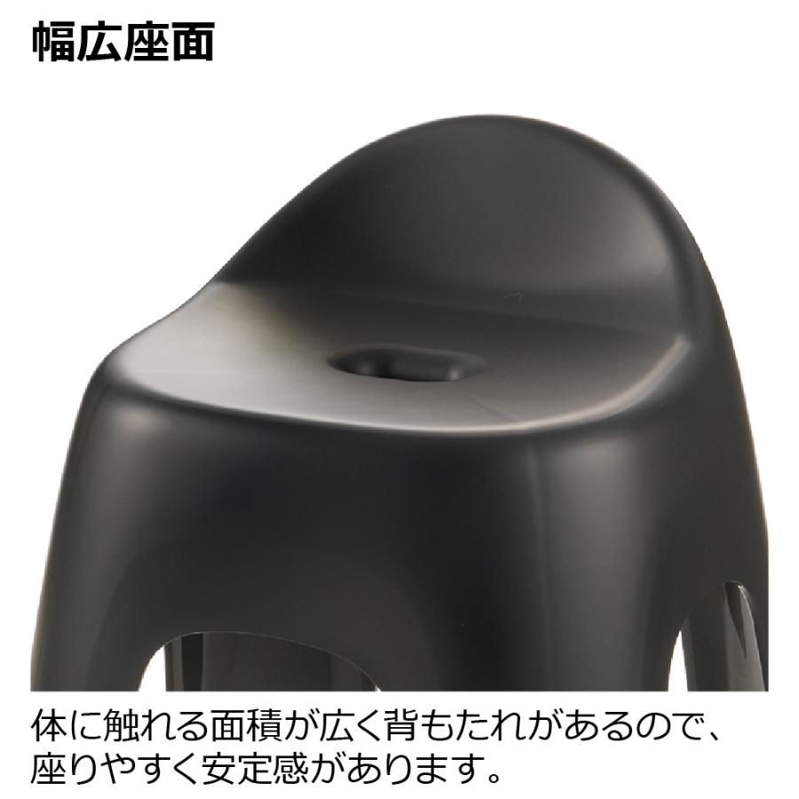 風呂 椅子 ハユール 腰かけ TH ブラック バス チェア おしゃれ イス カビ 防止 日本製 リッチェル  公式 | リッチェル | 05