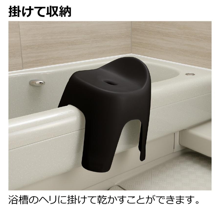 風呂 椅子 ハユール 腰かけ TH ブラック バス チェア おしゃれ イス カビ 防止 日本製 リッチェル  公式 | リッチェル | 06