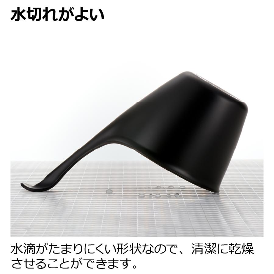 手桶 風呂桶 ハユール 手おけ ブラック おしゃれ お風呂 湯おけ カビ 防止 ひっかけ 日本製 リッチェル 公式 | リッチェル | 03