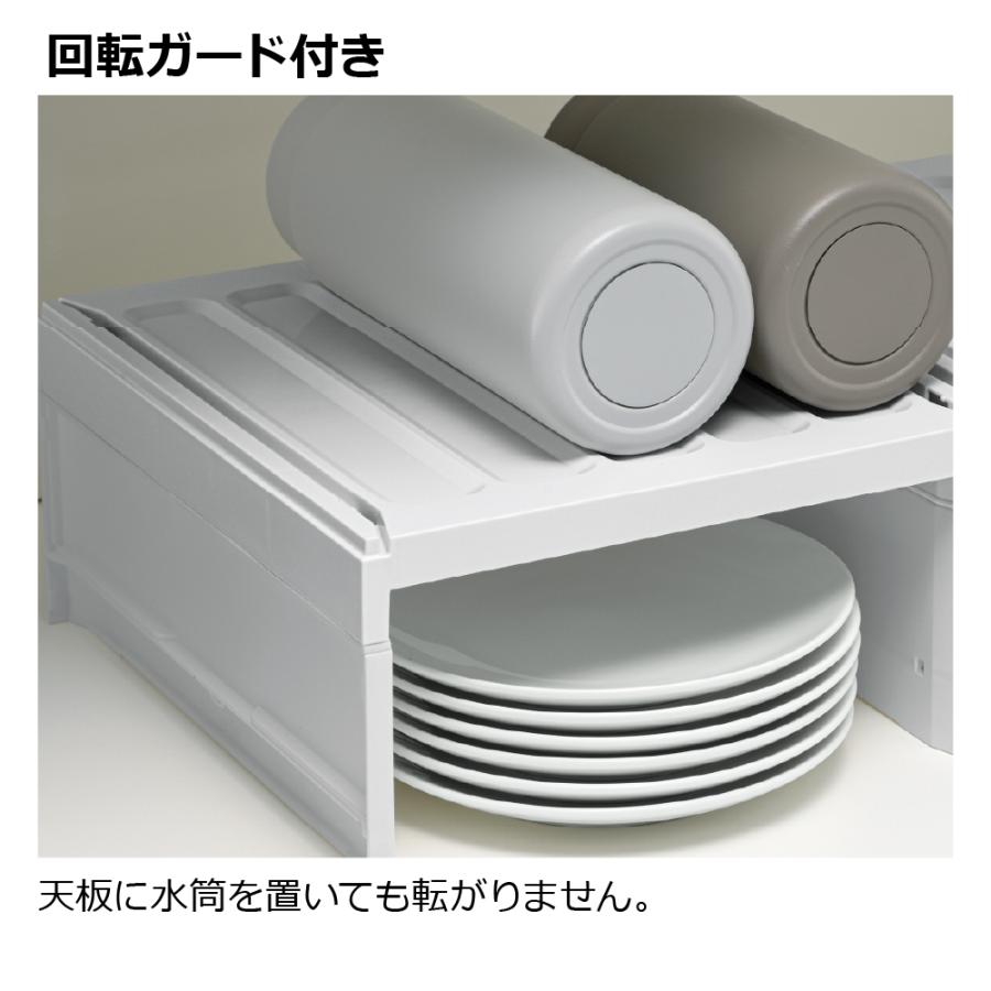 トトノ 吊り戸棚用 食器ストッカー レギュラー 収納 totono 取っ手付き 収納ケース 収納カゴ 雑貨 台所整理 プラスチック リッチェル公式ショップ Richell | リッチェル | 03
